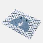 Blue Ginger Jars Staffordshire Dogs Doormat Deurmat (Schuin)
