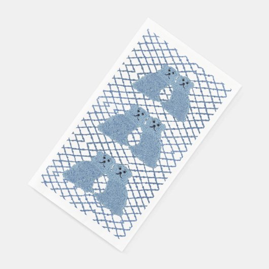 Blue Ginger Jars Staffordshire Dogs Paper Guest to Servet (Hoek)