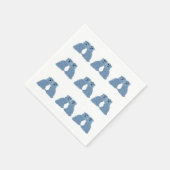 Blue Ginger Jars Staffordshire Dogs Servet (Hoek)