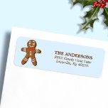 Blue Gingerbread Man Christmas Retouradres Etiket<br><div class="desc">Voeg een zoete vakantie touch aan uw kerstkaarten en pakketten met deze blauwe peperkoek man retour adres labels. Met een schattige peperkoekmanillustratie en een aanpasbaar adresveld, zijn deze labels ideaal voor het verspreiden van vakantiegroet met elk stuk post. Ideaal voor uw vakantie correspondentie, deze charmante labels maken uw kerstgroeten nog...</div>