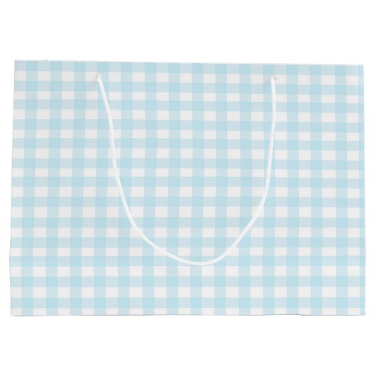 Blue Gingham 1 Groot Cadeauzakje (Achterkant)