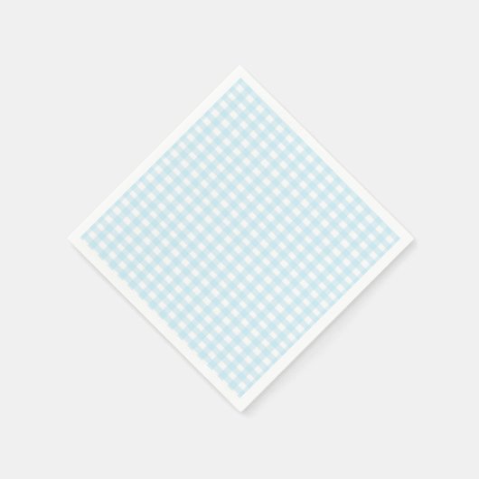 Blue Gingham 1 Servetten (Hoek)