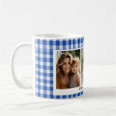 Blue Gingham 3 foto Koffiemok (Links)