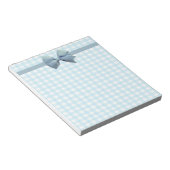 Blue Gingham 3 Notitieblok (Schuin)