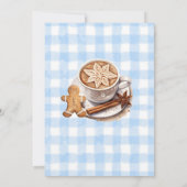 Blue Gingham A Merry Little Baby Shower  Kaart (Achterkant)