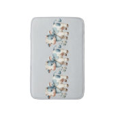 Blue Gingham Baby Cow Pastel Farm Aesthetic Badmat (Voorkant Verticaal)