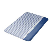 Blue Gingham Bath Mat (Gekanteld)