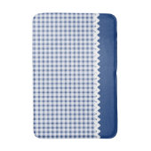 Blue Gingham Bath Mat (Voorkant Verticaal)