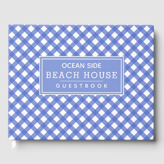 Blue Gingham Beach House Vacation Rental Gastenboek (Voorkant)