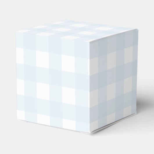 Blue Gingham Birthday Dank je wel voor de doos Bedankdoosjes (Achterkant)