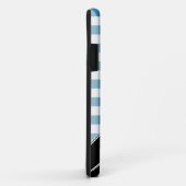 Blue Gingham Black Polka Dot iPhone 5 Hoesje (Achterkant/rechts)