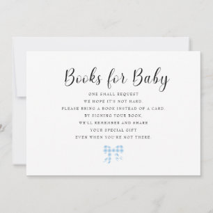 Blue Gingham Books for Baby III Kaart