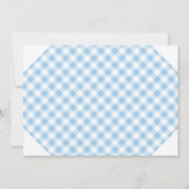 Blue Gingham Books for Baby III Kaart (Achterkant)