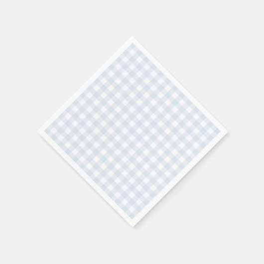 Blue Gingham Boy Baby shower Servet (Hoek)