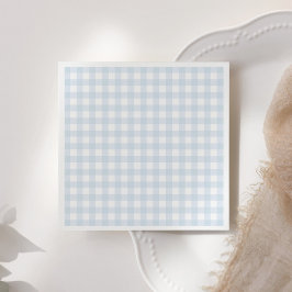 Blue Gingham Boy Baby shower Servet