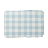 Blue Gingham Buffalo Check Coastal Badmat (Voorkant)