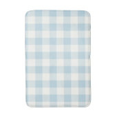 Blue Gingham Buffalo Check Coastal Badmat (Voorkant Verticaal)
