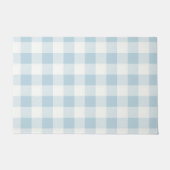 Blue Gingham Buffalo Check Coastal Deurmat (Voorkant)