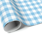 Blue Gingham Cadeaupapier (Rol Hoek)