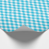 "Blue Gingham" Cadeaupapier (Hoek)