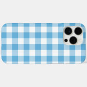 Blue Gingham Case-Mate iPhone Case (Achterkant (horizontaal))
