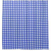 Blue Gingham Check Douchegordijn (Voorkant)