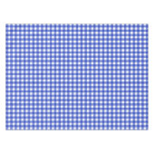 Blue Gingham Check Tafelkleed (Voorkant (Horizontaal))