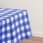 Blue Gingham Check Tafelkleed (Voorbeeld)