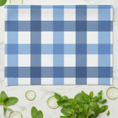 Blue Gingham Check Tea Towels Theedoek (Gevouwen)
