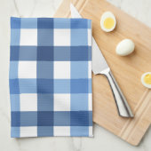 Blue Gingham Check Tea Towels Theedoek (Quarter Fold)