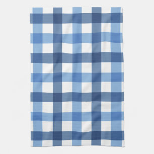 Blue Gingham Check Tea Towels Theedoek