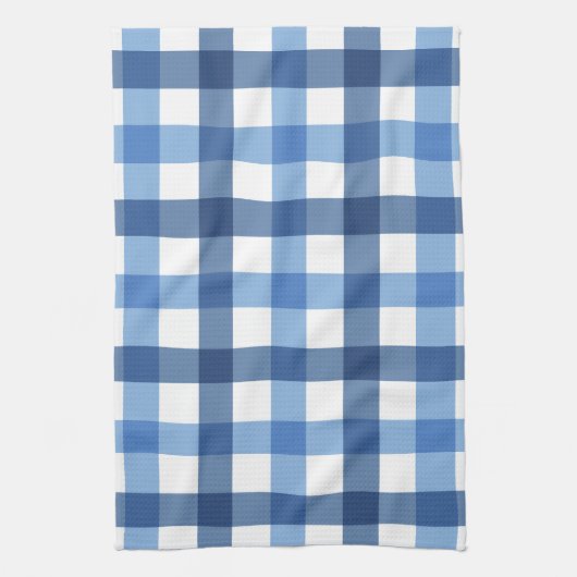 Blue Gingham Check Tea Towels Theedoek (Verticaal)