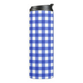 Blue Gingham Check Thermosbeker (Gedraaid links)