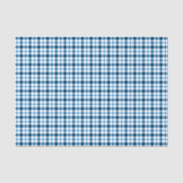 Blue Gingham Check Tissuepapier