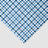 Blue Gingham Check Tissuepapier (Detail)