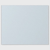 Blue gingham cheques eenvoudige schattige plaid cadeaupapier (Vlak)