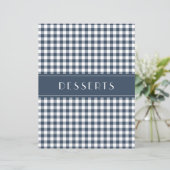 Blue Gingham Farmhouse Family Recipe Organizers (Staand voorkant)