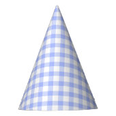 Blue Gingham Feesthoedjes (Voorkant)
