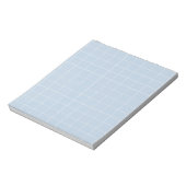 Blue Gingham geruit klassieke stijlvolle briefpapi Notitieblok (Linkerzijde)