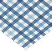 Blue Gingham geruit patroon Korte Tafelloper (Hoek)