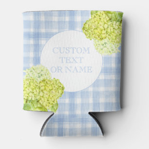 Blue Gingham Hydrangea Blikjeskoeler