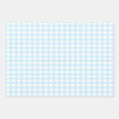 Blue Gingham Inpakpapier Vel (Voorkant 2)