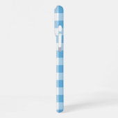 Blue Gingham iPhone Hoesje (Linkerkant)