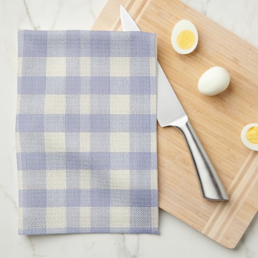 Blue Gingham kitchen towel Theedoek (Quarter Fold)