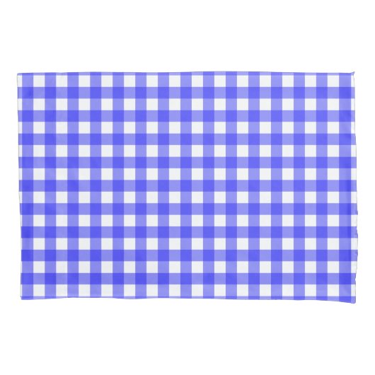 Blue Gingham Kussensloop (Voorkant)