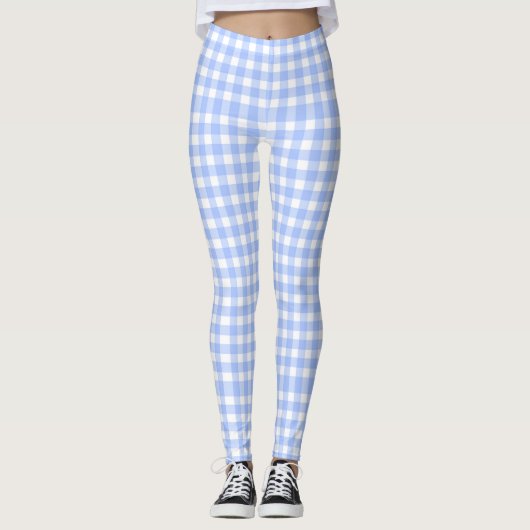 blue gingham - leggings (Voorkant)