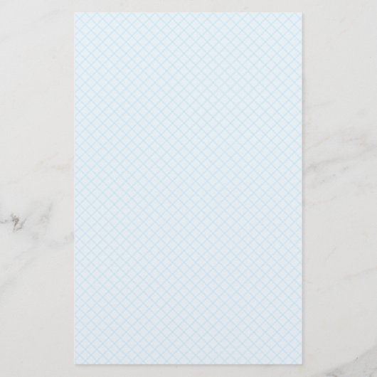 Blue Gingham met Letter A voor jongens Briefpapier (Achterkant)
