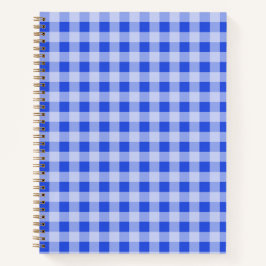 Blue Gingham Notitieboek