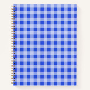 Blue Gingham Notitieboek