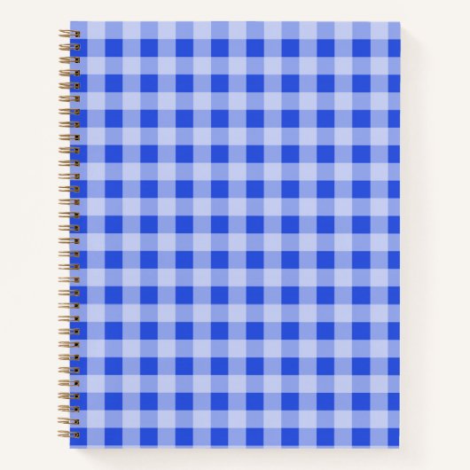 Blue Gingham Notitieboek (Voorkant)